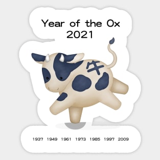 Year of the Ox 2021 Sticker